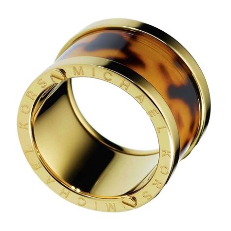 michael kors tortoise gold barrel ring|Michael Kors Gold.